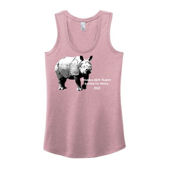 Bowling for Rhinos Columbus AAZK Fundraiser - Women's Tank (Pre order)