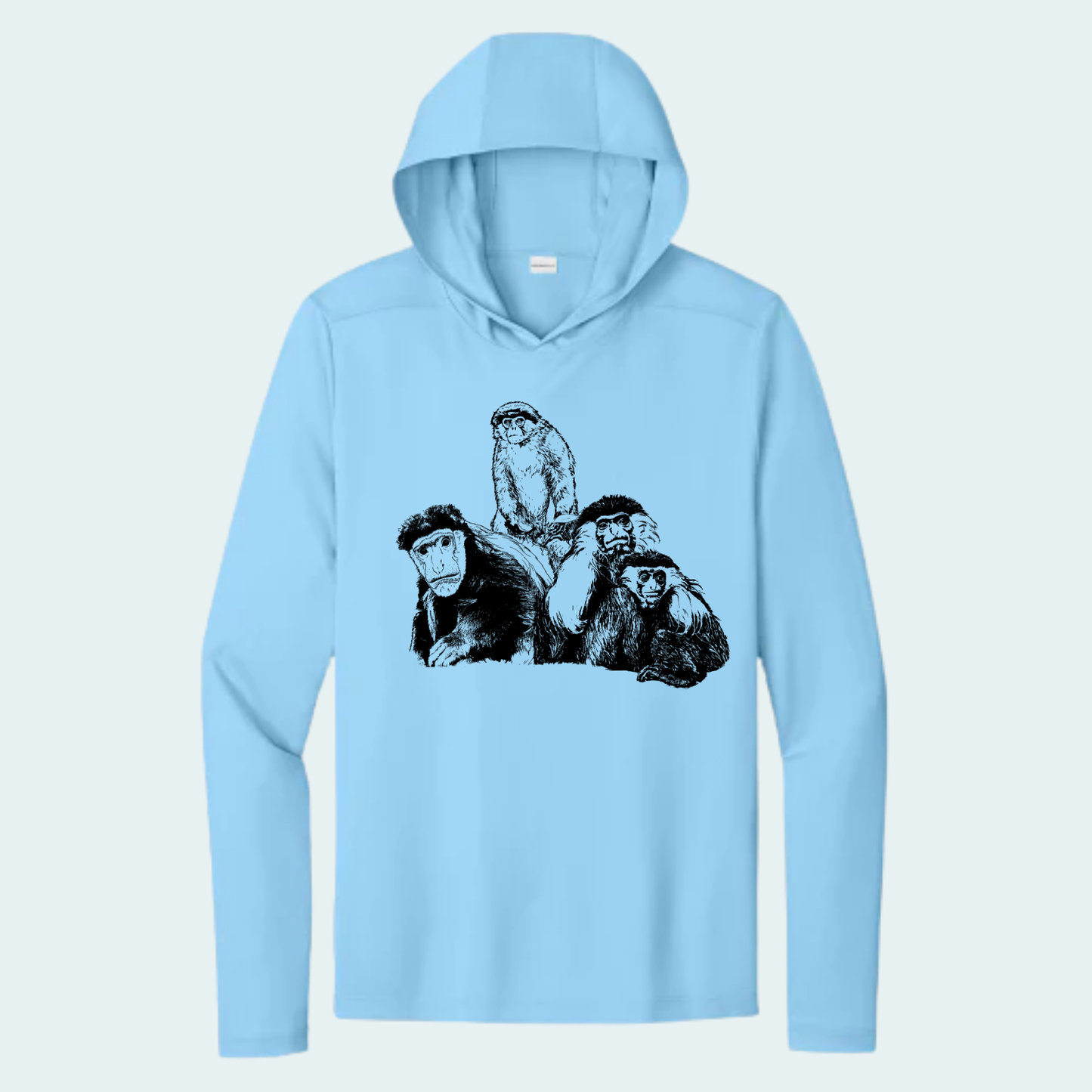 Colobus Mixed Species Fundraiser (Limited Edition for August) Unisex Athletic Hooded Tee