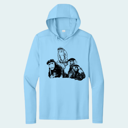 Colobus Mixed Species Fundraiser (Limited Edition for August) Unisex Athletic Hooded Tee