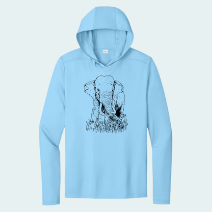 Asian Bull Elephant Fundraiser (Limited Edition for August) Unisex Athletic Hooded Tee