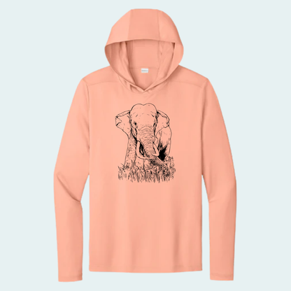 Asian Bull Elephant Fundraiser (Limited Edition for August) Unisex Athletic Hooded Tee