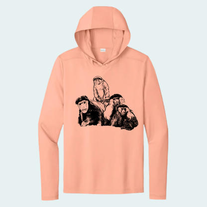 Colobus Mixed Species Fundraiser (Limited Edition for August) Unisex Athletic Hooded Tee