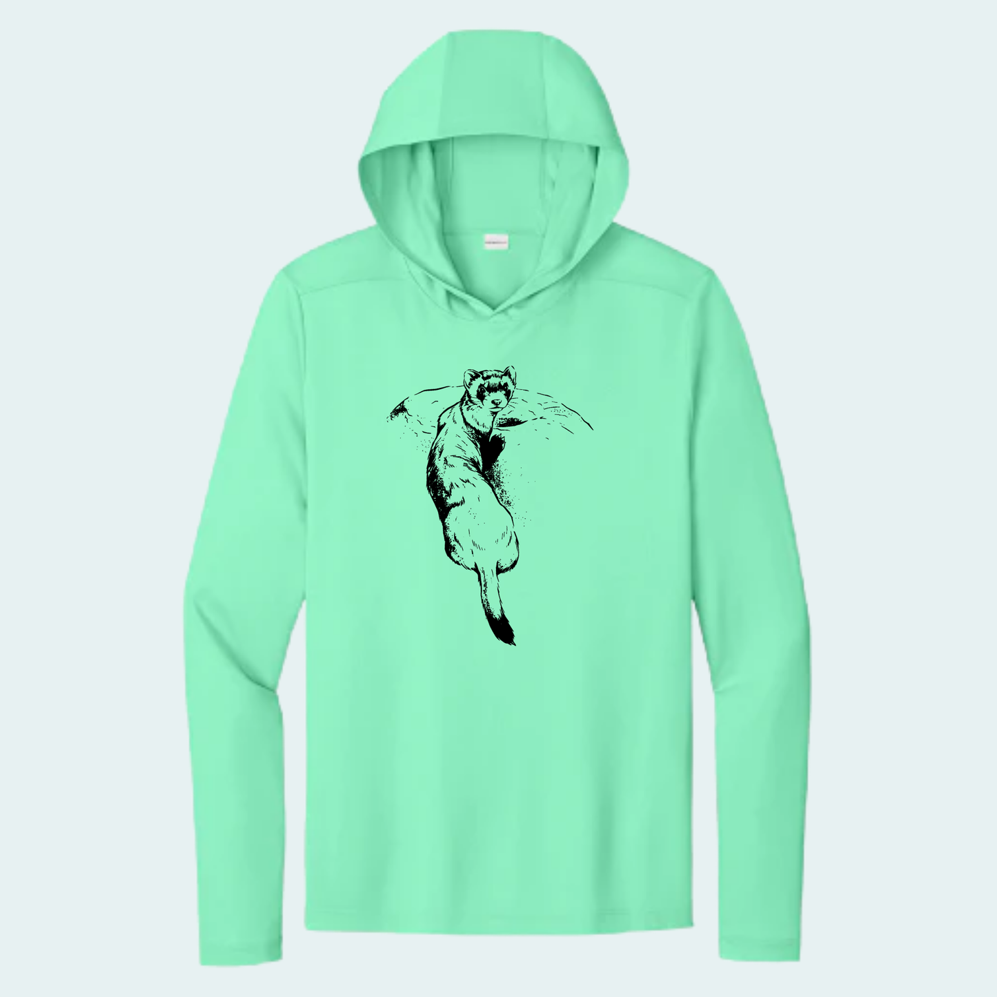Black Footed Ferret (Limited Edition for September) Unisex Athletic Hooded Tee