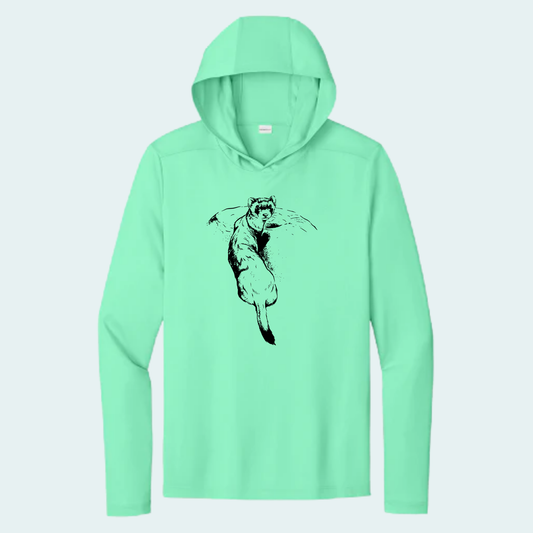 Black Footed Ferret (Limited Edition for September) Unisex Athletic Hooded Tee
