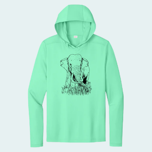 Asian Bull Elephant Fundraiser (Limited Edition for August) Unisex Athletic Hooded Tee
