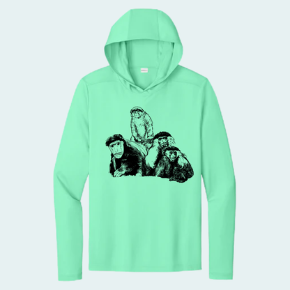 Colobus Mixed Species Fundraiser (Limited Edition for August) Unisex Athletic Hooded Tee