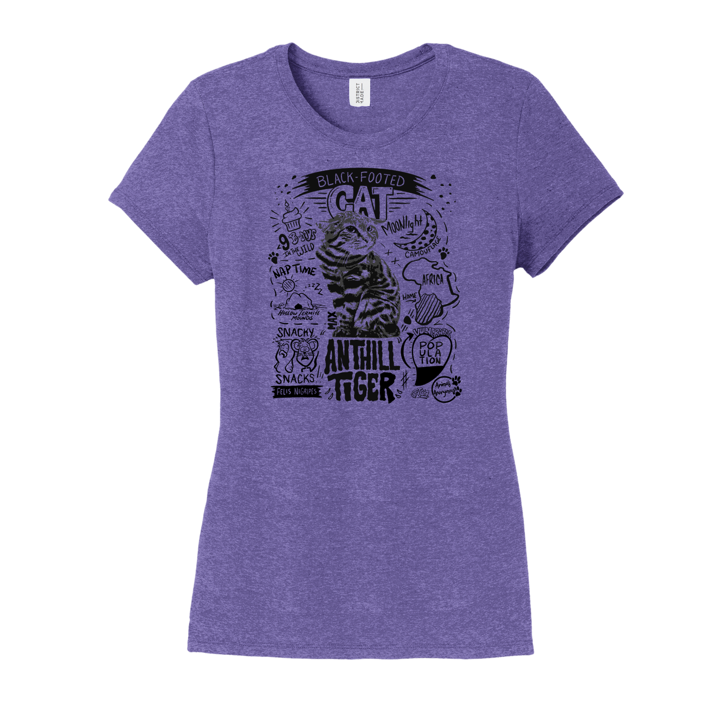 Black Footed Cat Fundraiser - Women's Tee (Pre order)