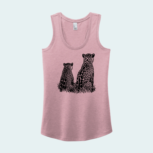 Two Jaguars -Fundraiser for Wild Cat Research and Management (Limited Edition for October) Women's Tank Top