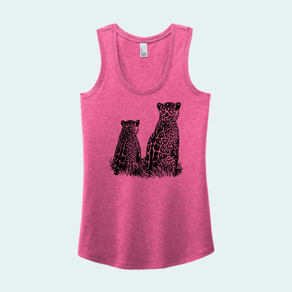 Two Jaguars -Fundraiser for Wild Cat Research and Management (Limited Edition for October) Women's Tank Top
