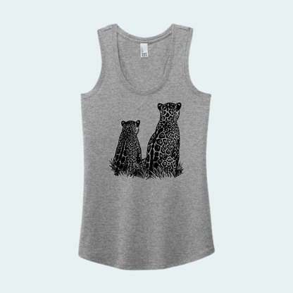 Two Jaguars -Fundraiser for Wild Cat Research and Management (Limited Edition for October) Women's Tank Top