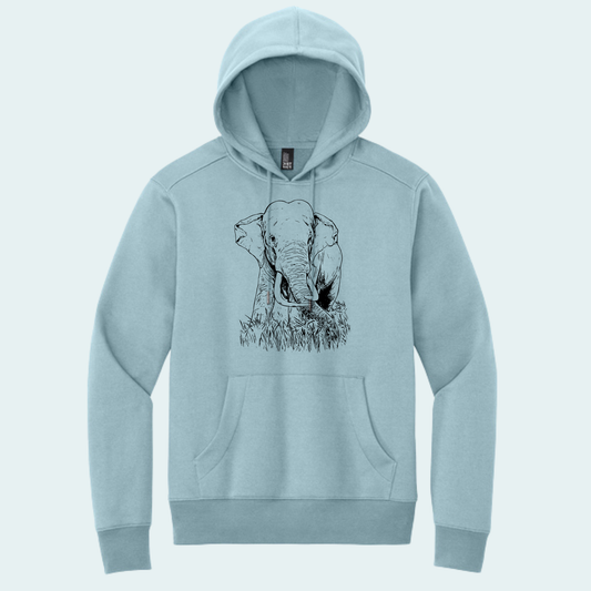 Asian Bull Elephant Fundraiser (Limited Edition for August) Unisex Fleece Hoodie