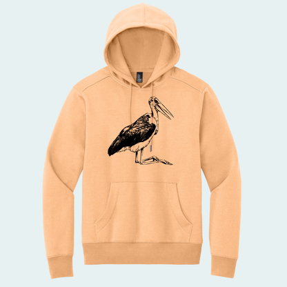 Marabou Stork (Limited Edition for August) Unisex Fleece Hoodie