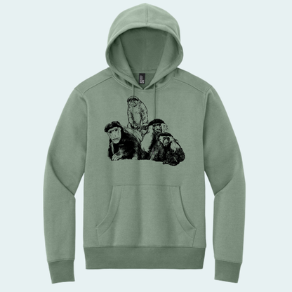 Colobus Mixed Species Fundraiser (Limited Edition for August) Unisex Fleece Hoodie