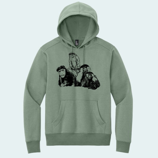 Colobus Mixed Species Fundraiser (Limited Edition for August) Unisex Fleece Hoodie