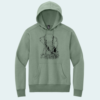 Asian Bull Elephant Fundraiser (Limited Edition for August) Unisex Fleece Hoodie