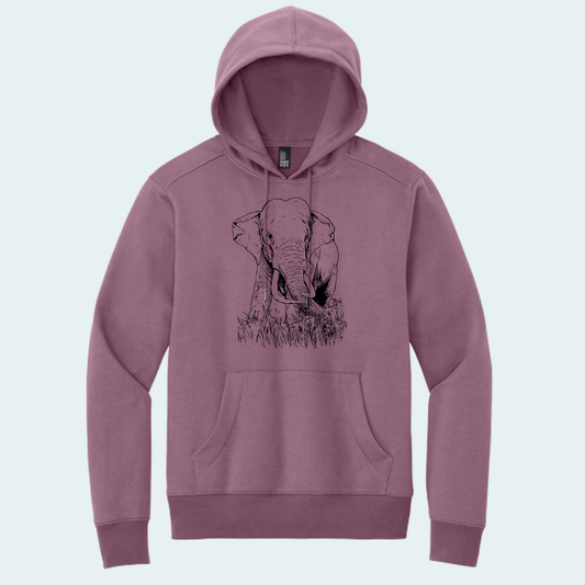 Asian Bull Elephant Fundraiser (Limited Edition for August) Unisex Fleece Hoodie