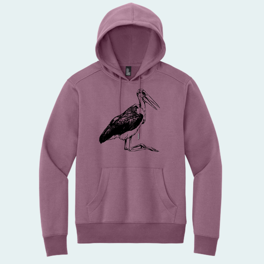 Marabou Stork (Limited Edition for August) Unisex Fleece Hoodie