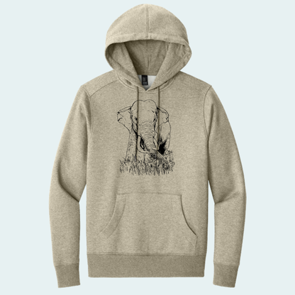 Asian Bull Elephant Fundraiser (Limited Edition for August) Unisex Fleece Hoodie