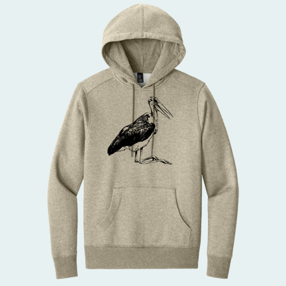Marabou Stork (Limited Edition for August) Unisex Fleece Hoodie