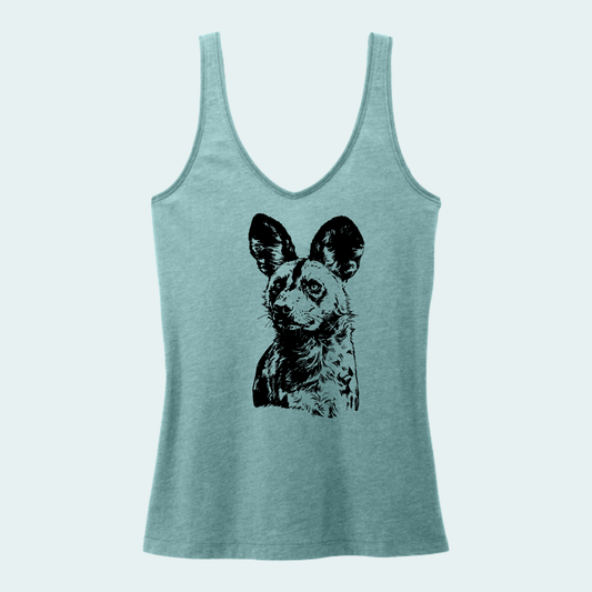 Kalahari African Wild Dog Conservation Trust Fundraiser (Limited Edition for September) Women's V-Neck Tank