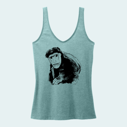 Guereza Colobus Fundraiser (Limited Edition for August) Women's V-Neck Tank