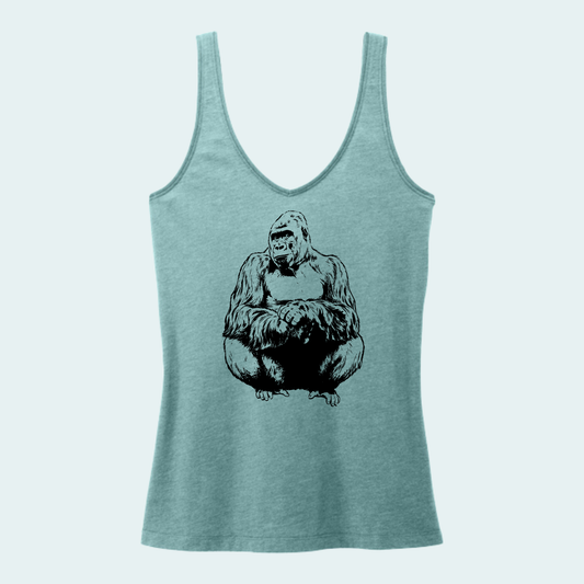 Western lowland Gorilla (Limited Edition for September) Women's V-Neck Tank