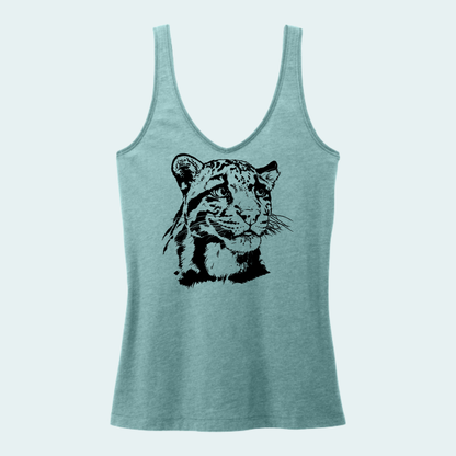Clouded Leopard (Limited Edition for September) Women's V-Neck Tank