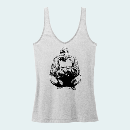 Western lowland Gorilla (Limited Edition for September) Women's V-Neck Tank