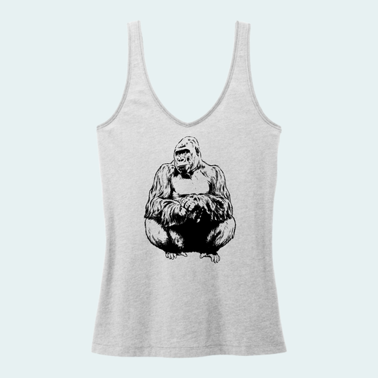 Western lowland Gorilla (Limited Edition for September) Women's V-Neck Tank