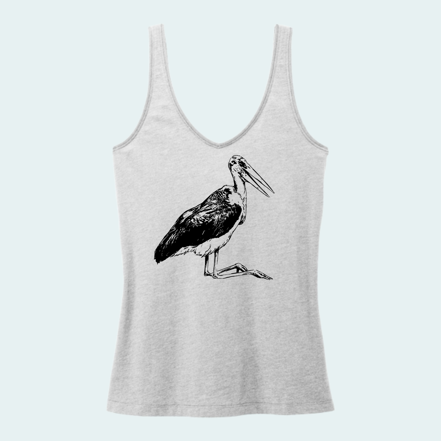 Marabou Stork (Limited Edition for August) Women's V-Neck Tank