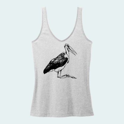 Marabou Stork (Limited Edition for August) Women's V-Neck Tank