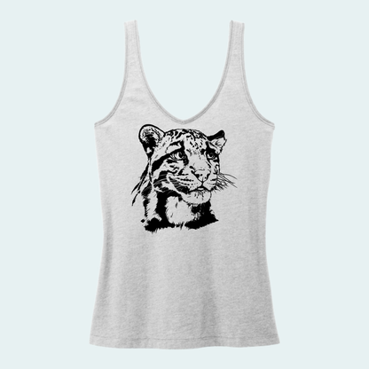 Clouded Leopard (Limited Edition for September) Women's V-Neck Tank