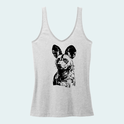 Kalahari African Wild Dog Conservation Trust Fundraiser (Limited Edition for September) Women's V-Neck Tank
