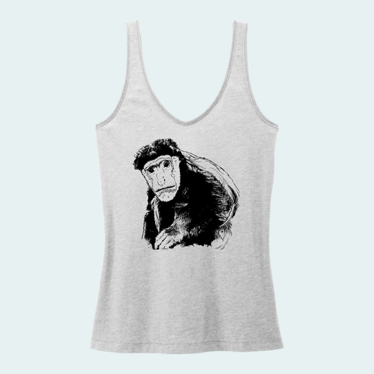 Guereza Colobus Fundraiser (Limited Edition for August) Women's V-Neck Tank