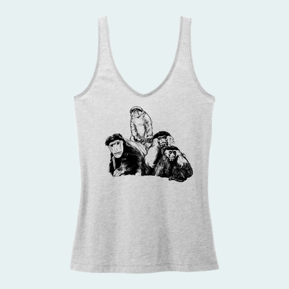 Colobus Mixed Species Fundraiser (Limited Edition for August) Women's V-Neck Tank
