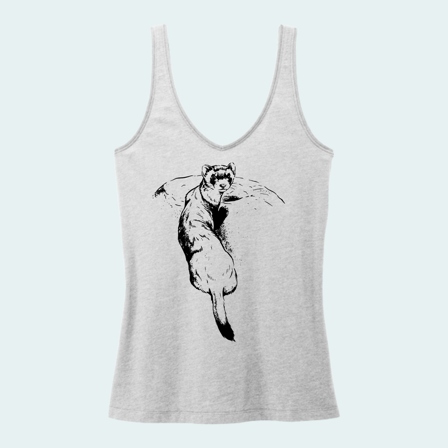 Black Footed Ferret (Limited Edition for September) Women's V-Neck Tank