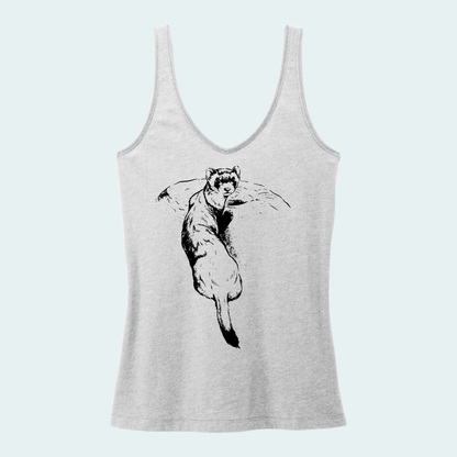 Black Footed Ferret (Limited Edition for September) Women's V-Neck Tank
