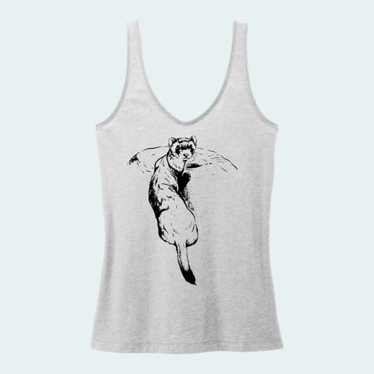Black Footed Ferret (Limited Edition for September) Women's V-Neck Tank