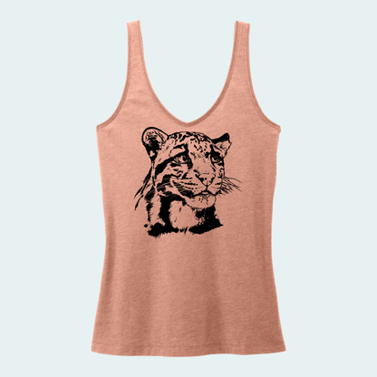 Clouded Leopard (Limited Edition for September) Women's V-Neck Tank