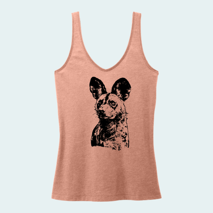 Kalahari African Wild Dog Conservation Trust Fundraiser (Limited Edition for September) Women's V-Neck Tank