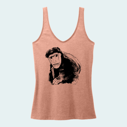 Guereza Colobus Fundraiser (Limited Edition for August) Women's V-Neck Tank