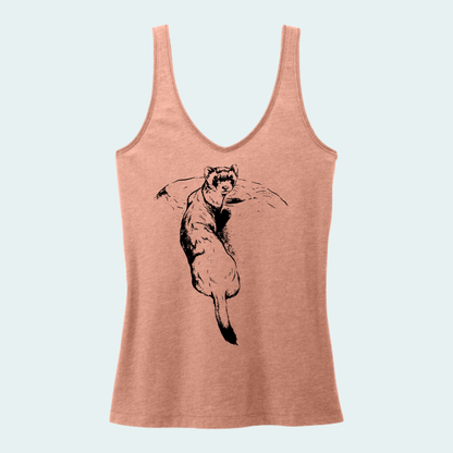 Black Footed Ferret (Limited Edition for September) Women's V-Neck Tank