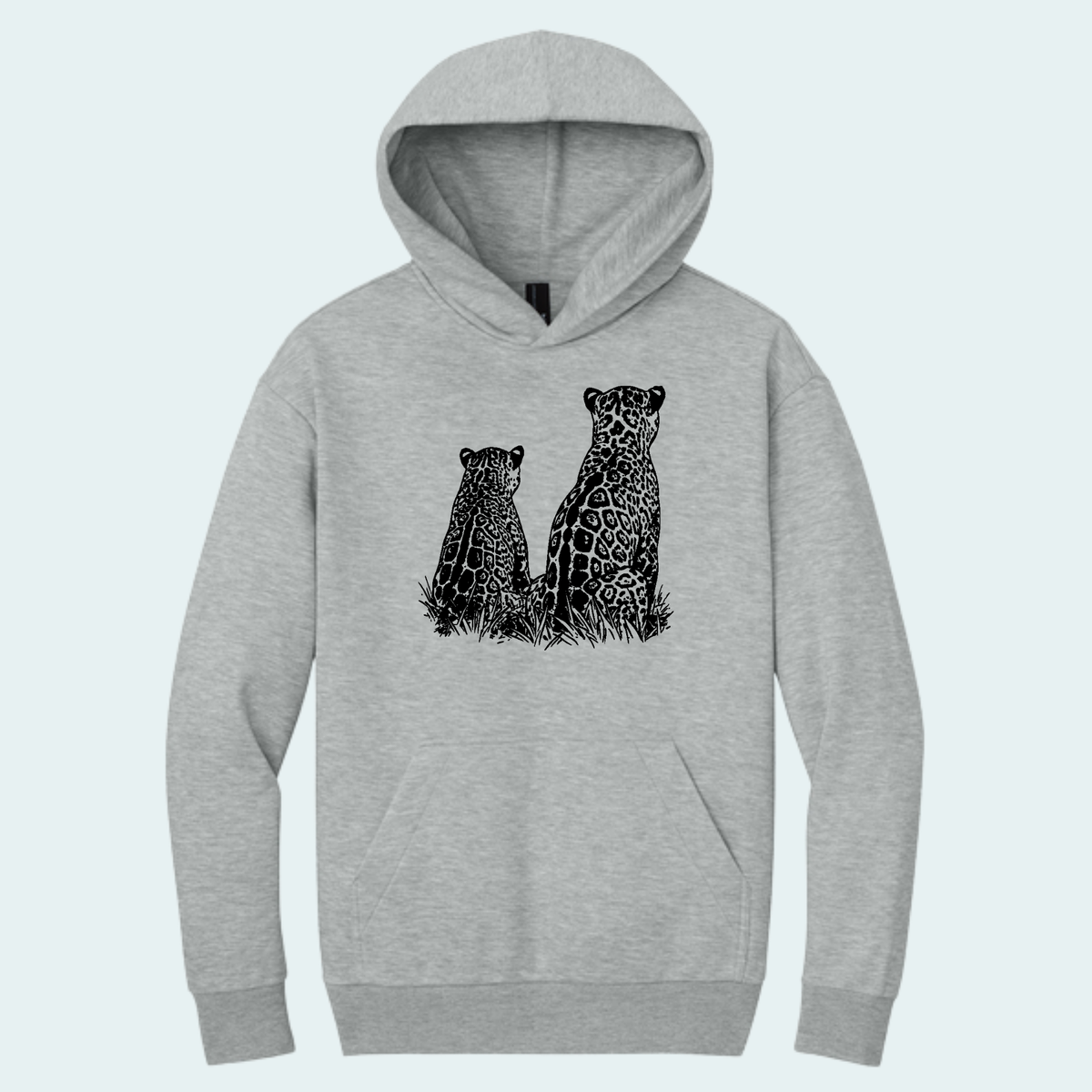 Two Jaguars -Fundraiser for Wild Cat Research and Management(Limited Edition for October) Heavyweight Fleece Hoodie
