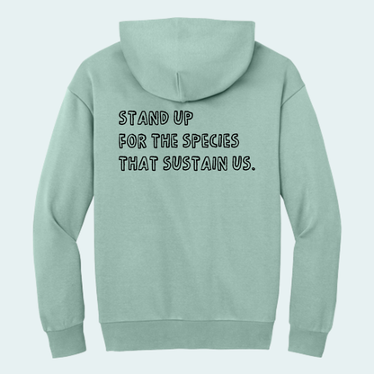 Wildly Connected - Pollinator Partnership Fundraiser (Limited Edition for October) Heavyweight Fleece Hoodie