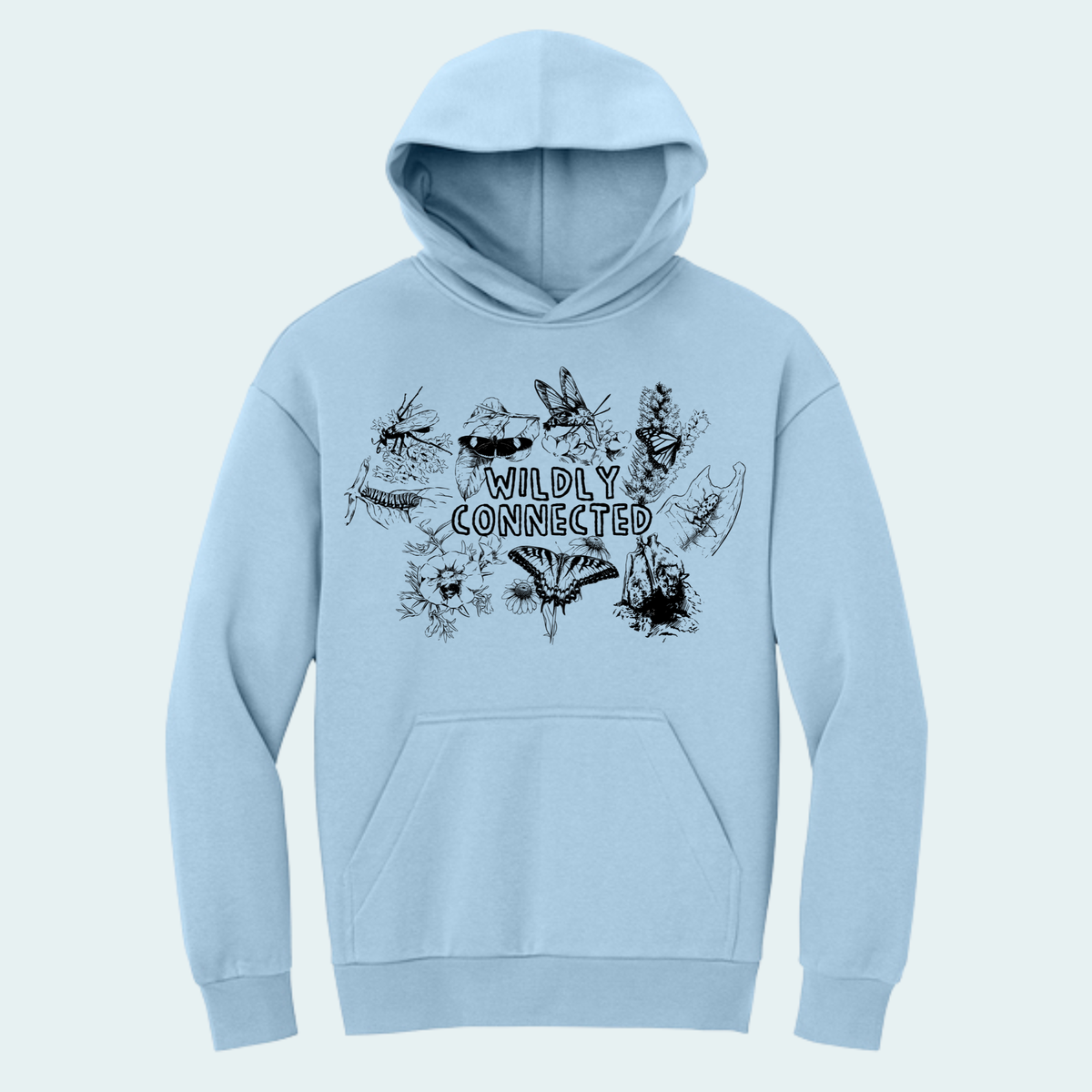Wildly Connected - Pollinator Partnership Fundraiser (Limited Edition for October) Heavyweight Fleece Hoodie