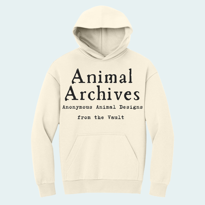 Animal Archives (Anonymous Animal Designs from the Vault) Heavyweight Fleece Hoodie