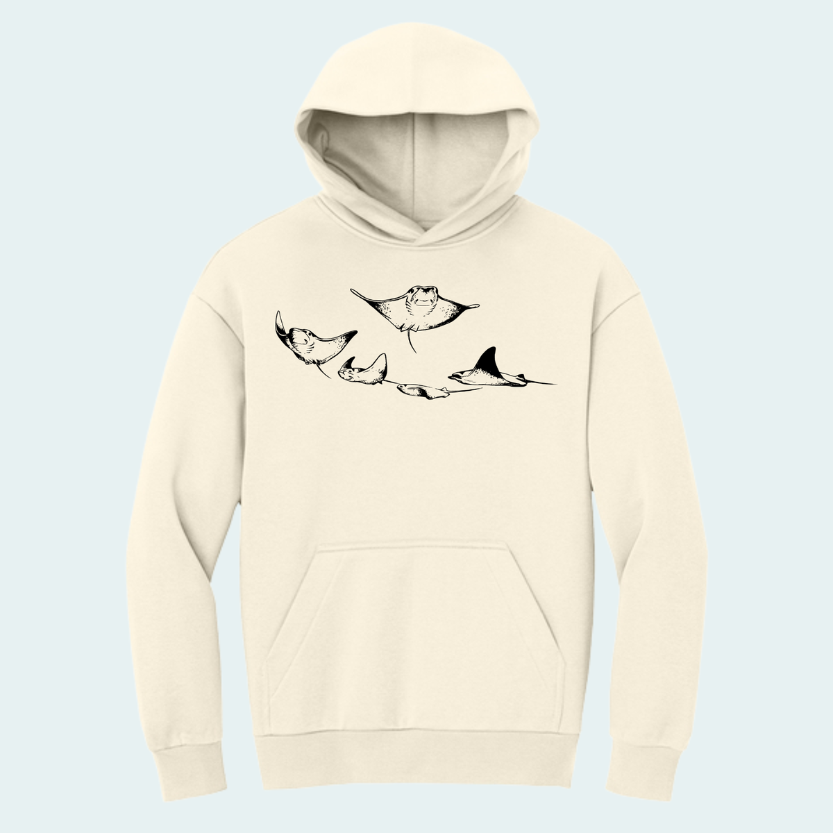 Cownose Rays (Limited Edition for October) Heavyweight Fleece Hoodie