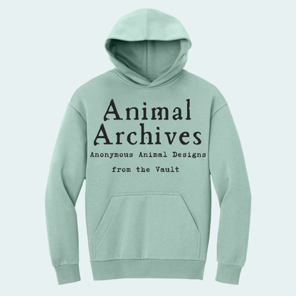 Animal Archives (Anonymous Animal Designs from the Vault) Heavyweight Fleece Hoodie