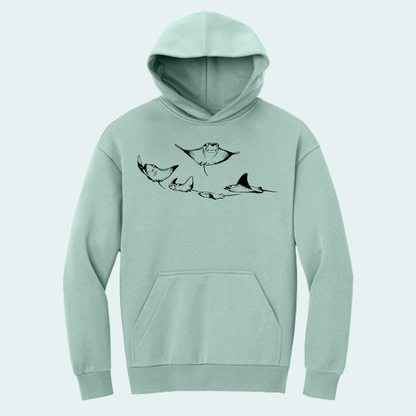 Cownose Rays (Limited Edition for October) Heavyweight Fleece Hoodie