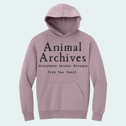 Animal Archives (Anonymous Animal Designs from the Vault) Heavyweight Fleece Hoodie